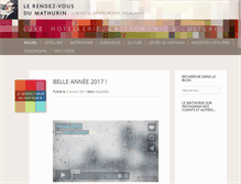 Tablet Screenshot of lerendezvousdumathurin.com